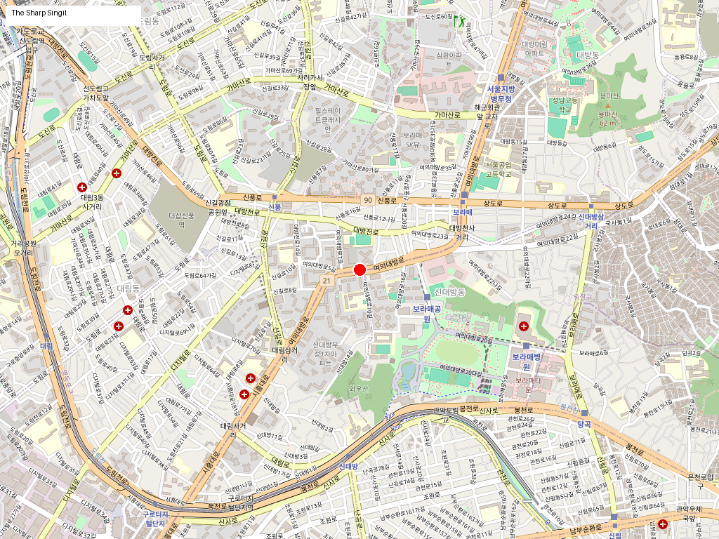 더샵 신길센트럴시티 입지 — OpenStreetMap